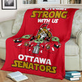 Ottawa Senators Baby Yoda Fleece Blanket The Force Strong 3 - PerfectIvy