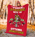 Ottawa Senators Baby Yoda Fleece Blanket The Force Strong 5 - PerfectIvy