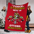 Ottawa Senators Baby Yoda Fleece Blanket The Force Strong 6 - PerfectIvy