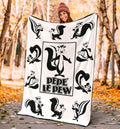 Pepe Le Pew Fleece Blanket Looney Tunes Fan Gift 1 - PerfectIvy
