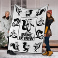 Pepe Le Pew Fleece Blanket Looney Tunes Fan Gift 6 - PerfectIvy