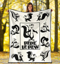 Pepe Le Pew Fleece Blanket Looney Tunes Fan Gift 2 - PerfectIvy