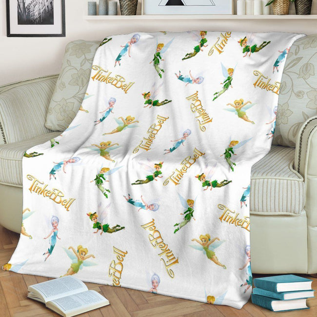 Peter Pan Tinker Bell Fleece Blanket Bedding Decor Gift 2 - PerfectIvy