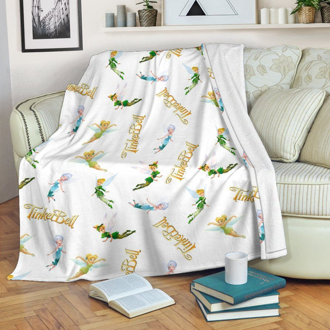 Peter Pan Tinker Bell Fleece Blanket Bedding Decor Gift 1 - PerfectIvy