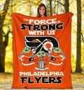 Philadelphia Flyers Baby Yoda Fleece Blanket The Force Strong 1 - PerfectIvy