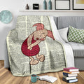 Piglet Fleece Blanket For Winnie The Pooh Bedding Decor 3 - PerfectIvy