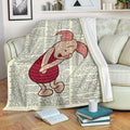Piglet Fleece Blanket For Winnie The Pooh Bedding Decor 1 - PerfectIvy
