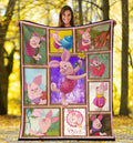 Piglet Fleece Blanket Winnie The Pooh Friends Fan Gift Idea 1 - PerfectIvy