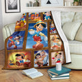 Pinocchio Fleece Blanket Amazing Cartoon Fan Gift Idea 2 - PerfectIvy