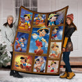 Pinocchio Fleece Blanket Amazing Cartoon Fan Gift Idea 6 - PerfectIvy