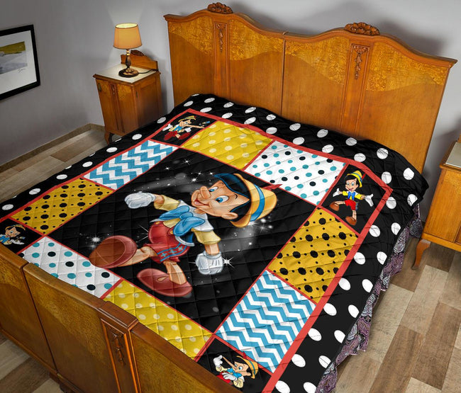 Pinocchio Quilt Blanket Cartoon Fan Gift Idea 11 - PerfectIvy