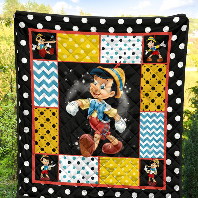Pinocchio Quilt Blanket Cartoon Fan Gift Idea 4 - PerfectIvy