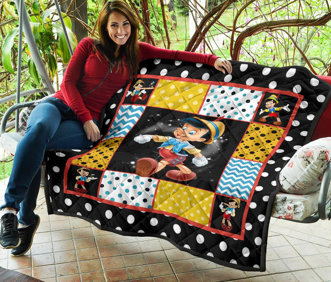 Pinocchio Quilt Blanket Cartoon Fan Gift Idea 7 - PerfectIvy