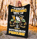 Pittsburgh Penguins Baby Yoda Fleece Blanket The Force Strong 5 - PerfectIvy