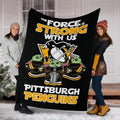 Pittsburgh Penguins Baby Yoda Fleece Blanket The Force Strong 6 - PerfectIvy