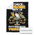 Pittsburgh Penguins Baby Yoda Fleece Blanket The Force Strong 7 - PerfectIvy