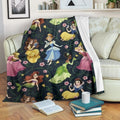 Princesses Fleece Blanket For Bedding Decor 1 - PerfectIvy