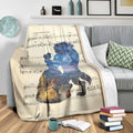 Silhouette Lyric Beauty & The Beast Fleece Blanket Bedding Decor 3 - PerfectIvy