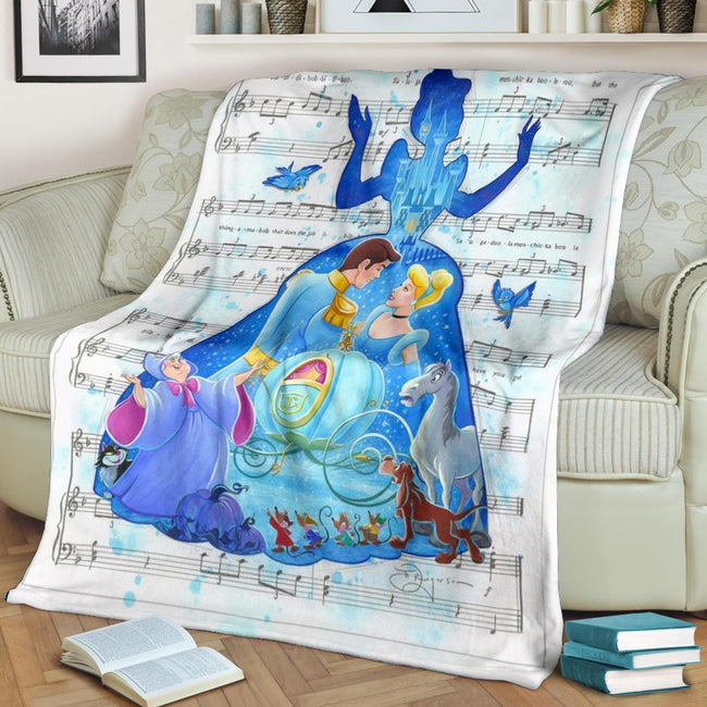 Song Lyric Cinderella Fleece Blanket For Bedding Decor 1 - PerfectIvy