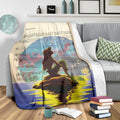 Song Lyric Little Mermaid Fleece Blanket Bedding Decor 3 - PerfectIvy