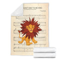 Song Lyrics Simba Lion King Fleece Blanket For Bedding Decor 4 - PerfectIvy