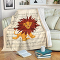 Song Lyrics Simba Lion King Fleece Blanket For Bedding Decor 1 - PerfectIvy
