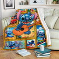 Stitch Play Guitar Fleece Blanket Gift Idea 1 - PerfectIvy