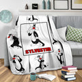 Sylvester Fleece Blanket Looney Tunes Cartoon Fan Gift 4 - PerfectIvy
