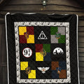 Symbols Harry Potter Quilt Blanket Bedding Decor Idea 3 - PerfectIvy