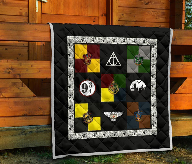 Symbols Harry Potter Quilt Blanket Bedding Decor Idea 7 - PerfectIvy