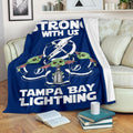 Tampa Bay Lightning Baby Yoda Fleece Blanket The Force Strong 2 - PerfectIvy