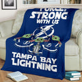 Tampa Bay Lightning Baby Yoda Fleece Blanket The Force Strong 3 - PerfectIvy