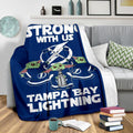 Tampa Bay Lightning Baby Yoda Fleece Blanket The Force Strong 4 - PerfectIvy