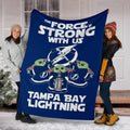 Tampa Bay Lightning Baby Yoda Fleece Blanket The Force Strong 6 - PerfectIvy