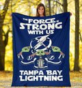 Tampa Bay Lightning Baby Yoda Fleece Blanket The Force Strong 1 - PerfectIvy