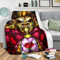 The Beast Fleece Blanket Beauty And The Beast Bedding Decor 3 - PerfectIvy