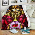 The Beast Fleece Blanket Beauty And The Beast Bedding Decor 1 - PerfectIvy