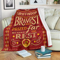 The Bravest Gryffindor Fleece Blanket For Harry Potter Bedding Decor 1 - PerfectIvy