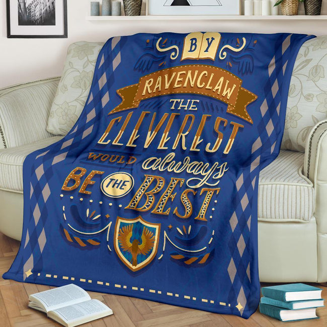 The Cleverest Ravenclaw Fleece Blanket Harry Potter Bedding Decor 2 - PerfectIvy