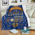 The Cleverest Ravenclaw Fleece Blanket Harry Potter Bedding Decor 1 - PerfectIvy