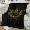 The Eagle and Trifoce Symbol Fleece Blanket Legend Of Zelda 2 - PerfectIvy
