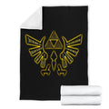 The Eagle and Trifoce Symbol Fleece Blanket Legend Of Zelda 4 - PerfectIvy