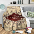 The Marauder's Map Fleece Blanket For Harry Potter Fan Gift Idea 3 - PerfectIvy