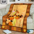 Tigger Winnie The Pooh Fleece Blanket Gift Idea 2 - PerfectIvy