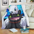 Toothless And Light Fury Fleece Blanket Cute For Fan Gift Idea 1 - PerfectIvy