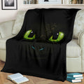 Toothless Face Night Fury Fleece Blanket Fan Gift 2 - PerfectIvy