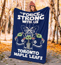 Toronto Maple Leafs Baby Yoda Fleece Blanket The Force Strong 5 - PerfectIvy
