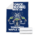 Toronto Maple Leafs Baby Yoda Fleece Blanket The Force Strong 7 - PerfectIvy