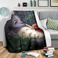 Totoro Fleece Blanket Anime Bedding Decor Gift Idea 3 - PerfectIvy
