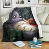 Totoro Fleece Blanket Anime Bedding Decor Gift Idea 1 - PerfectIvy